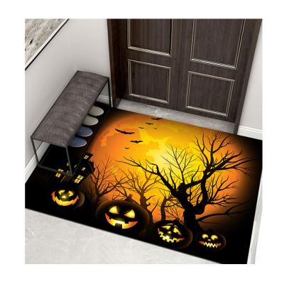 중국 Washable Eco-friendly Outdoor Cover Printing Floor Mats Front Entrance Halloween Decorations 3d Non-Slip Custom Mat 판매용