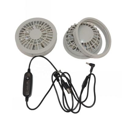 China Outdoor Convenient Cooling 5V Clothes Fan Air Conditioning Clothes High Flow Low Noise Fans for Shirt Cooling Vest for sale