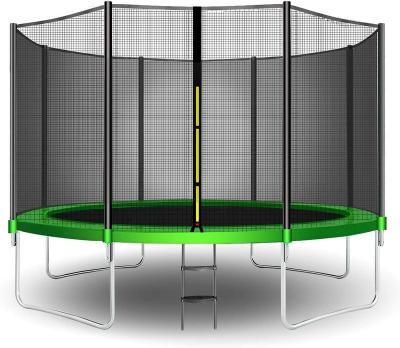 China With Safety Netting 6/8/10FT Bed Foldable Jumping Trampoline Round Net Outdoor Trampoline Fitness Protector for sale