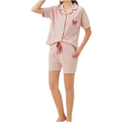 China Leesourcing-OEM&ODM Summer Organic Bamboo Sleepwear Shorts Women QUICK DRY Bamboo Pajamas for sale