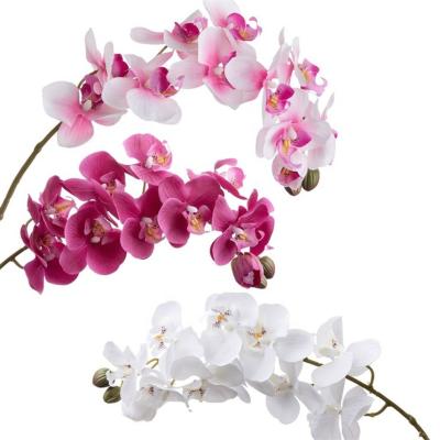 China O-008 Real Touch Phalaenopsis Real Touch Latex Moth Orchid Home Decoration Real Touch Latex Phalaenopsis Plant Wedding Artificial Flower for sale