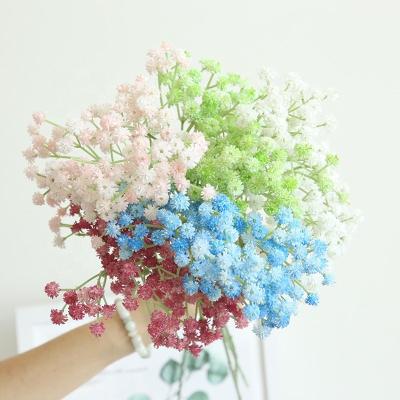 China Plastic Real Touch Babybreath L-069 Babybreath Gypsophila Artificial Flower Decoration Home Plastic Colorful Fake Real Touch for sale