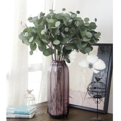 China PU Leaves Artificial Eucalyptus L-025 Good Quality Eucalyptus Branch PU Real Touch Material Flowers Artificial Eucalyptus Leaves for sale