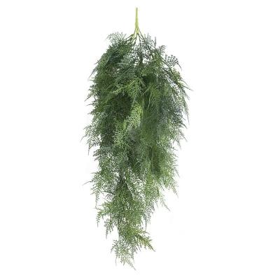 China Plastic Artificial Hanging Vine L-018 Leaves Hanging Vine Plant Decoration Plastic Grass Wall Mounted Greenery for sale