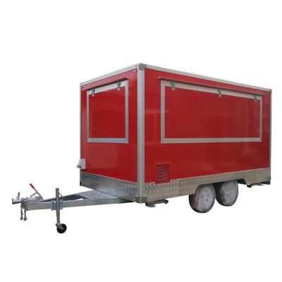 China Milk Corn Fruit  Mobile Food Trailer Online Support 110v/220v/240v Commercial Catering for sale