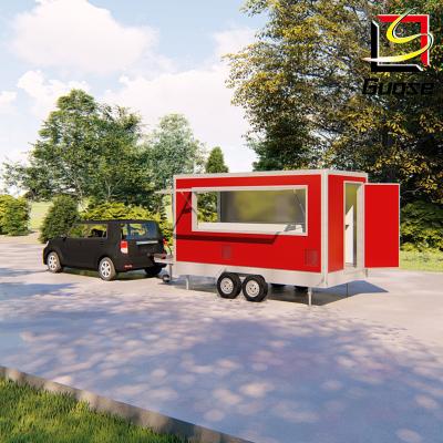 China mobile used food truck trailer for sale Video technical support Manufacturing Plant for sale