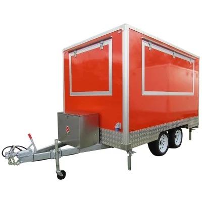 China Factory cheap price Mobile Trailer food truck trailer for sale Video technical support for sale