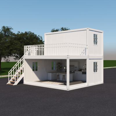 China Philippines Flat Pack Container Hotel 40Ft Prefab Houses Easy Installation Container Home for sale