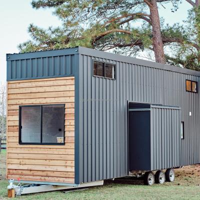 China Modern Tiny Modular House Mobile Flat Pack Wood Light Steel Frame Portable Modular Houses for sale