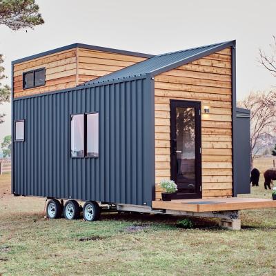 China Modern Tiny Modular House Light Steel Frame Portable Modular  Tralier House for sale