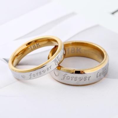 China Hot Selling Romantic Stainless Steel Jewelry Mens Rings Or Couples 316l Rings for sale