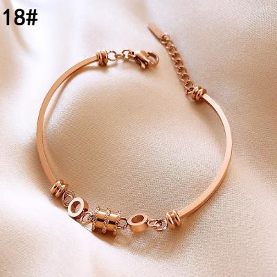 China Designer Bracelets Famous Brands CLASSIC Hand Made Stainless Steel Gold Plated Bracelet for sale