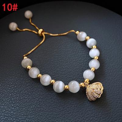 China Wholesale Adjustable Bracelet CLASSIC Stone Natural Opal Bead Bracelet Sets for Women for sale