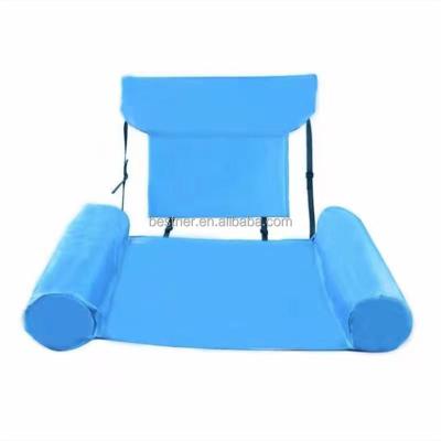 China 2021 Water Entertainment Riomst OEM ODM Pool Float Swimming Lounge Seats Inflatable Bed Lounge Chairs For Adult Game Equipment Water Float Chair for sale