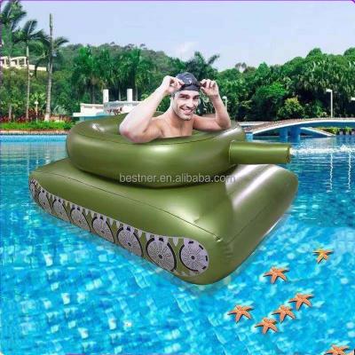 China Holiday Entertainment Riomst Float Joy Tank Pool Float Inflatable Water Play Tank For Lake Battle Rafts Inflatable Toy With Water Squirt Gun for sale