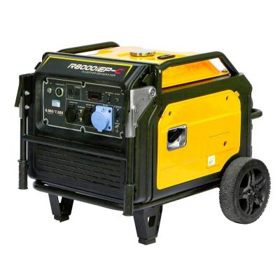 China Electric Start Power 50hz 6800w Inverter Gasoline Engine Silent Portable Generator R8000iEP-C for sale