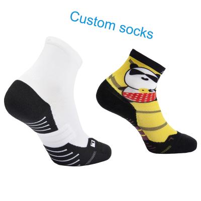 China Breathable Ready To Ship Low Cut Sublimation Blank Socks Custom Design Ankle Sports Socks For Unisex for sale