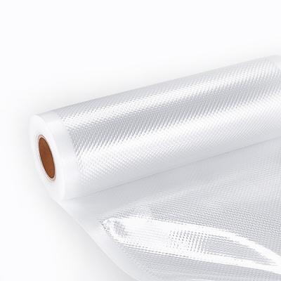 China Disposable In Stock 20x5 15x5 28x5 Food Grade Plastic Vacuum Embossed Bag Preservation Vacuum Bag For Frozen Food for sale