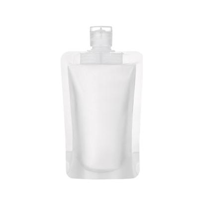 China Manufacturer wholesale disposable in stock doypack shampoo 30ml 50ml 100ml clear filling spout pouch for sale