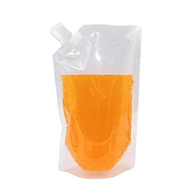 China Safety Stand Up Pouch With Spout Pouch Flip Cap For Water Pack Top Cap Flip Liquid Milk Bags Storage for sale