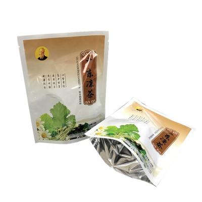 China Custom Printing Safety Coffee Drinks Herbal Tea Bag Stand Up Bag Plastic Packaging Bag For Food Storage for sale