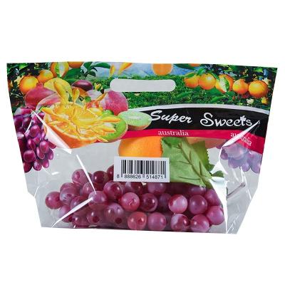 China Security Custom Printing Compostable Market Fresh Vegetables Packaging Plastic Bag With Vent for sale