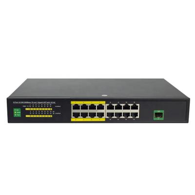 China LACP 16 Ports 10/100/1000Mpbs , 2 Gigabit RJ45 Ports Managed Ethernet Poe Switch for sale