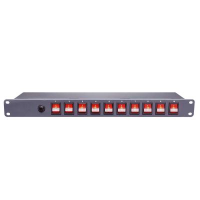 China Universal Best Price 1U Rack PDU US Plug PDU 10 Ports Switching Power Distribution Unit for sale