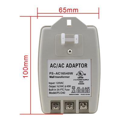 China AC Power Source 40W AC 16.5V 2.4A Switching Mode Power Supply AC Adapter PS-AC1640U for sale