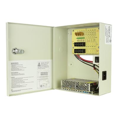 China CCTV/IP Camera DC 12V 5A 4 Ports Power Supply Unit Box Power Distribution Switch Box for sale