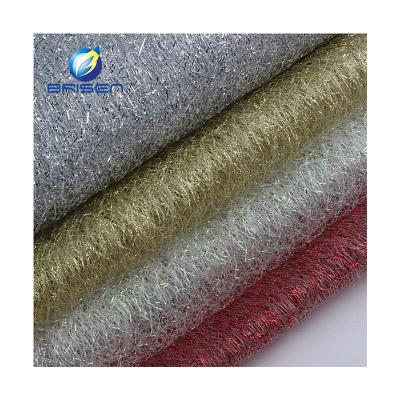 China Breathable Customized Wide Decoration Glitter Sparkle Tulle Fabric For Wedding for sale