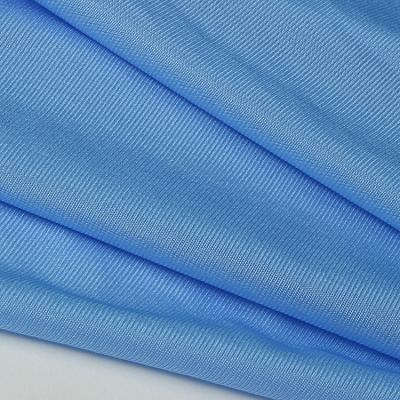 China Customized blue simple soft touch fabric for bra and panties for sale