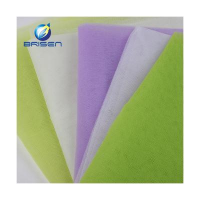 China Interior Decoration Home Textile Antistatic Material Polyester Tulle Fabric for sale