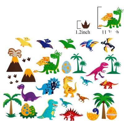 China Early Education Kids Felt Pre-Cut Flannel Dinosaur Figures Story-Tips for Preschool Toddlers as Storytelling Activity Play Kits Christmas Gifts for sale