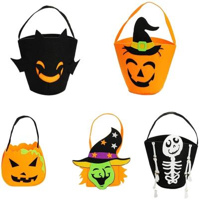 China Holiday Decorations Halloween Candy Holder Bucket Candy Held Holder Buckets Halloween Candy Bags Trick-or-Treat Bags for sale