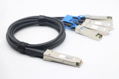 China 100G QSFP28 to 4 X  25G SFP28 Direct Attach Copper Cable Transceiver Copper Twinax 1M  30AWG for sale