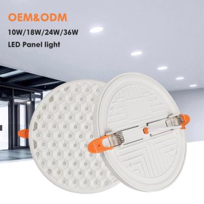 China Modern New Arrival Ultra Thin Frameless Aluminum High Performance 10w 18w 24w 36w Recessed Led Panel Light for sale