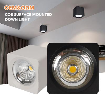 China XINGYI Modern Die Cast 10w 20w 30w 40w Aluminum Round Square Ceiling Outdoor Mounted COB Led Downlight for sale