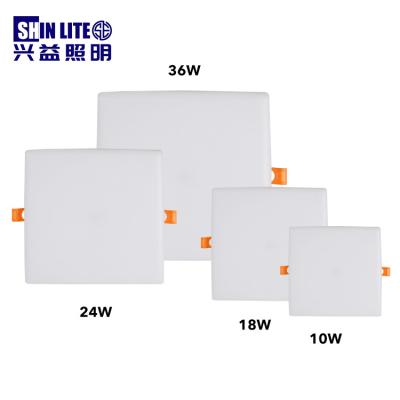 China Modern Creative Aluminum Round Square Smd 10w 18w 24w 36w Single Led Personality Ceiling Panel Lamp for sale