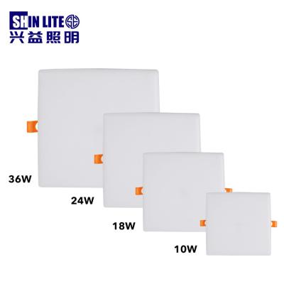 China Modern Top Sell Square Round Commercial Desk 10W 18W 24W 36W Recessed Mounted LED Panel Light for sale