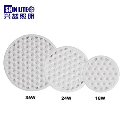 China Cheap price wholesale modern aluminum round shape 18w 24w 36w outdoor modern ceiling led panel light for sale