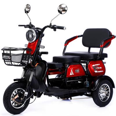 China Carbon Steel 800W Adjustable Tricycle Three-Seat Electric Tricycle Small Household Electric Scooter for sale