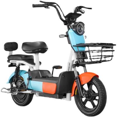 China City E-bike steel logo can be customized electric bicycle basket special material battery 48V 350W electric power for sale