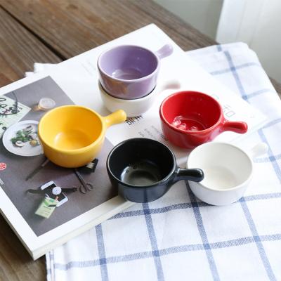 China Viable Wholesale Colorful Fancy Bulk Spice Dish, 3 Inch Ceramic Condiment Dishes for sale