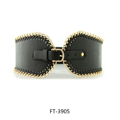 China Fashion Customize Fashion Wide Leg Belts And Women Quality Dress Belt Coat Gold Chain for sale