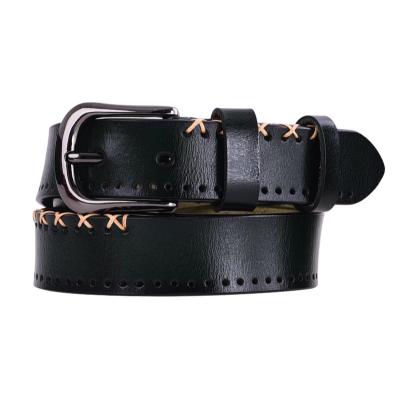 China New Design Soft Goods Cowhide Luxury Genuine Leather Belt For Jeans 2022 for sale