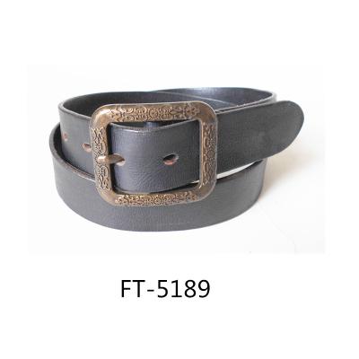 China Fashion Vintage Men's Pin Engraved Buckle Casual Genuine Leather Belt Italy Leather Belts for sale