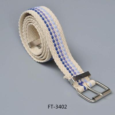 China Fashion Roll Buckle Webbing Belts Canvas Belts With Roll Pin Buckle for sale