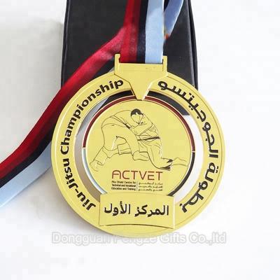 China China Sports Jiu-Jitsu Trophy Medal Award Metal Design for sale