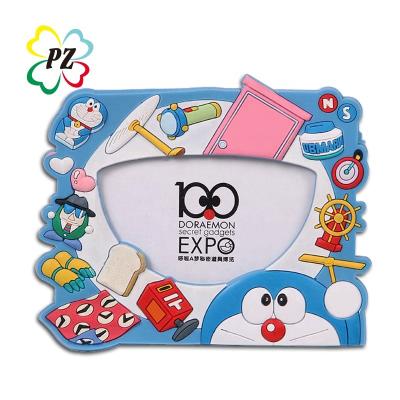 China Doraemon Eco-friendly Cute Family PVC Photo Frame for sale